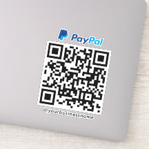 PayPal QR Code Payment Scan zu bezahlen weiß