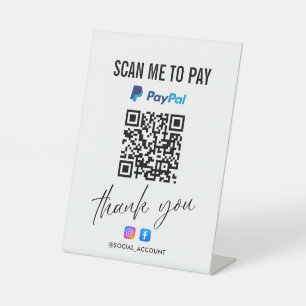 PAYPAL QR CODE SCAN ZU BEZAHLEN DANK SOCKELSCHILD