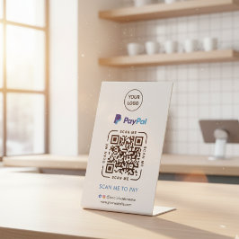 PayPal QR-Code Zahlung | Scanne, um das Geschäftsl Sockelschild