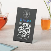 Paypal Scan to Pay Tischdisplay Sockelschild (In SItu)