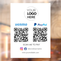 Paypal Venmo QR Code Zahlung | Zur Bezahlung scann
