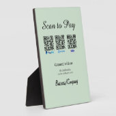 paypal venmo visa card scan to pay QR social media Fotoplatte (Seite)