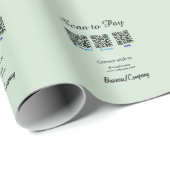 paypal venmo visa card scan to pay QR social media Geschenkpapier (Rolleneckpunkt)