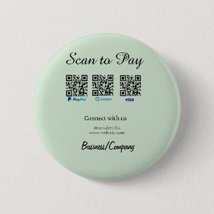 PayPal Venmo Visa Karte Scannen zum Bezahlen QR So Button
