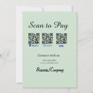 paypal venmo visa karten scan zum bezahlen QR soci