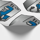 Payphone Blue Telefon Geschenkpapier