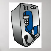Payphone Blue Telefon Poster (Vorne)