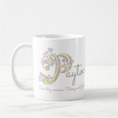 PayPton p Name bedeutet Monogramm-Tasse Kaffeetasse (Links)