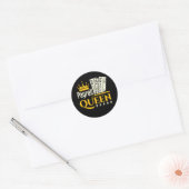 Payroll Queen Runder Aufkleber (Umschlag)