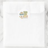 Payroll Queen Runder Aufkleber (Tasche)