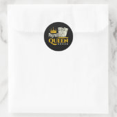 Payroll Queen Runder Aufkleber (Tasche)