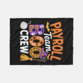 Payroll Team Boo Crew Halloween Matching Soky Outf Fleecedecke (Vorderseite (Horizontal))
