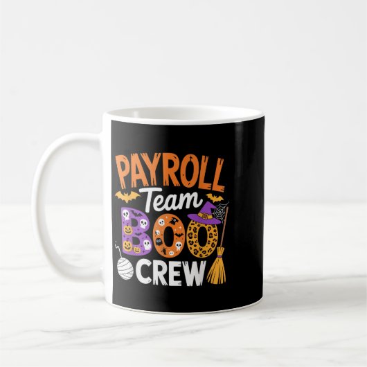 Payroll Team Boo Crew Halloween Matching Soky Outf Kaffeetasse (Links)