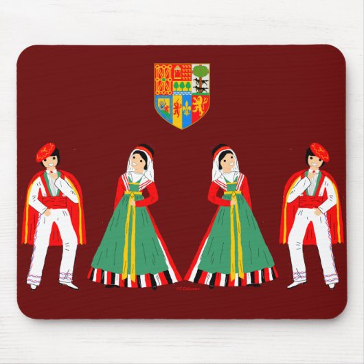 Pays Baske, Aquitaine, Frankreich Mousepad (Vorne)