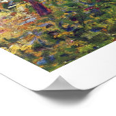 Paysage et personnings by Seurat Georges Poster (Ecke)