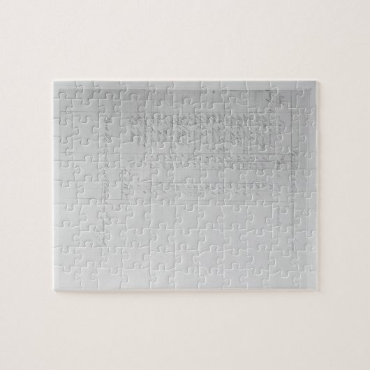 Paysheet, 1851 (Stift u. Tinte auf Papier) (b/w Puzzle (Horizontal)