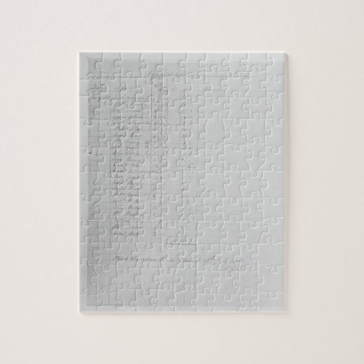 Paysheet, 1851 (Stift u. Tinte auf Papier) (b/w Puzzle (Vertikal)