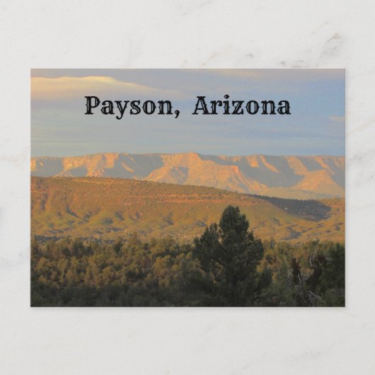 Payson Arizona Landschaftliches Foto Nordwüste Postkarte (Vorderseite)