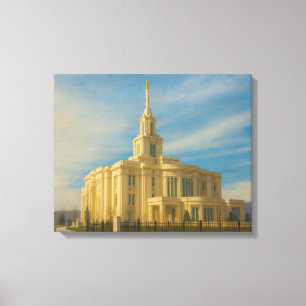 Payson Utah Temple Painting™ LDS Wall Art Leinwand