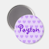 Payton in Lila Magnet (Vorderseite/Rückseite)