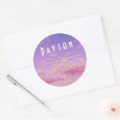 Payton Name Custom Stickers Round Sun Boho Hippie (Umschlag)