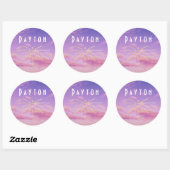 Payton Name Custom Stickers Round Sun Boho Hippie (Blatt)