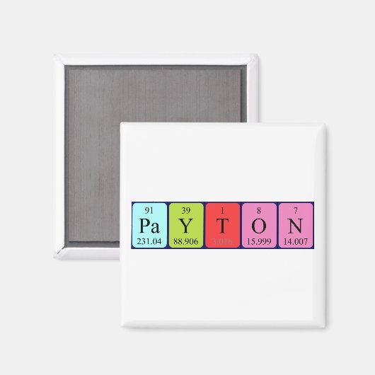 Payton Periodenmagnet Magnet (Vorderseite/Rückseite)