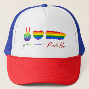 Paz Amor Puerto Rico Truckerkappe