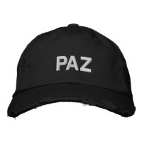 Paz Friede in Spanisch Schwarz-weiße moderne Gewoh