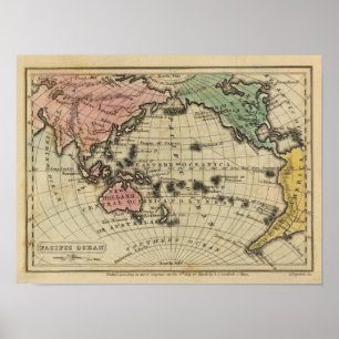 Pazifik, Britische Inseln Poster