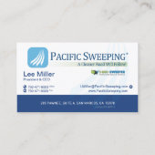 Pazifik-Fegen Visitenkarte (Rückseite)