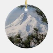 Pazifik Nordwest Mount Hood Holiday Keramikornament (Hinten)