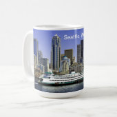 Pazifik Nordwest Seattle Ferry & Gebäude Kaffeetasse (Vorderseite Links)
