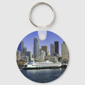 Pazifik Nordwest Seattle Ferry & Gebäude Schlüsselanhänger (Rückseite)