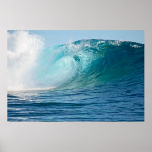 Pazifik Ozean große Welle brechendes Poster