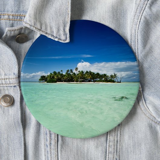 Pazifikinsel mit Palmeknopf Button (Beispiel)