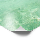 Pazifikinsel mit Palmen Foto drucken (Ecke)