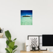 Pazifikinsel mit Palmen-Plakat Poster (Heimbüro)