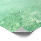 Pazifikinsel mit Palmen-Plakat Poster (Ecke)