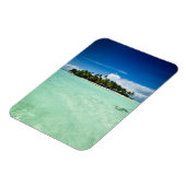 Pazifikinsel mit Palmen vertikaler Magnet (Linke Seite)