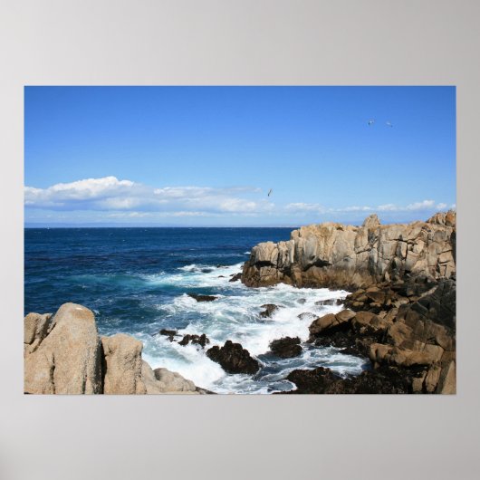 Pazifikküste, Cliffs Foto Poster (Vorne)