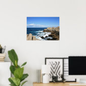 Pazifikküste, Cliffs Foto Poster (Heimbüro)