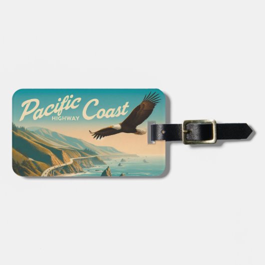 Pazifikküste Gepäckanhänger (Vorderseite horizontal)