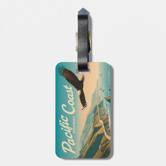 Pazifikküste Gepäckanhänger (Rückseite vertikal)