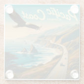 Pazifikküste Glasuntersetzer (Rückseite)