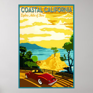 Pazifikküste Kalifornien 17 Mile Drive Poster