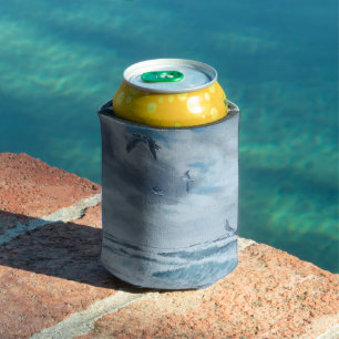 Pazifikküste, Küste, Strand, Möwen, Wellen Dosenkühler