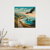 Pazifikküste Poster (Küche)
