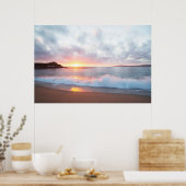 Pazifikküste Sonnenuntergang in Monterey, Kaliforn Poster (Küche)