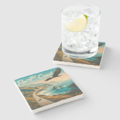 Pazifikküste Steinuntersetzer (Seitenansicht)